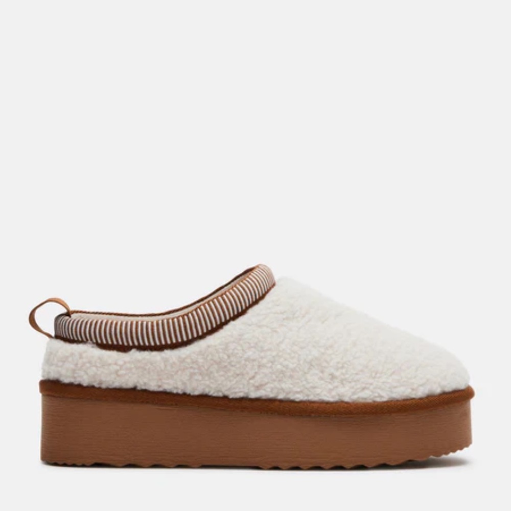 Steve Madden CODIE FAUX SHEARLING NATURAL size 11 women’s shoes